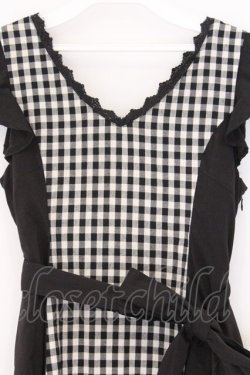 画像2: EATME / ギンガム切り替えワンピース S クロ O-26-03-08-033-LO-OP-OW-OS