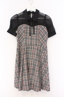 画像1: EATME / ドッキングワンピース S グレー×クロ O-26-03-08-034-LO-OP-OW-OS