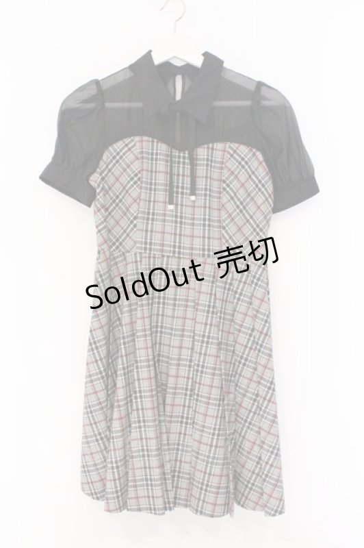 画像1: EATME / ドッキングワンピース S グレー×クロ O-26-03-08-034-LO-OP-OW-OS (1)