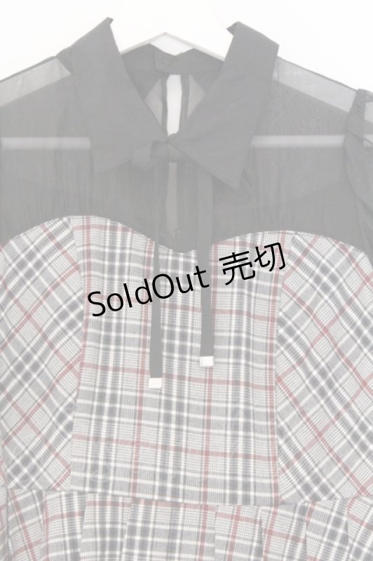 画像2: EATME / ドッキングワンピース S グレー×クロ O-26-03-08-034-LO-OP-OW-OS (2)