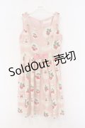 Leur Getter / フルーツプレートノースリーブワンピース M ピンク O-26-03-08-004-LU-OP-OW-OS