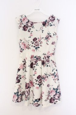 画像1: EATME / 花柄ワンピース XS アイボリー O-26-03-08-038-LO-OP-OW-OS