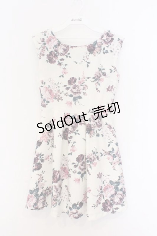 画像1: EATME / 花柄ワンピース XS アイボリー O-26-03-08-038-LO-OP-OW-OS (1)