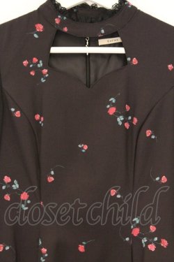 画像2: EATME / CROSS ROSE FLOWERデコルテワンピース S クロ O-26-03-08-041-LO-OP-OW-OS