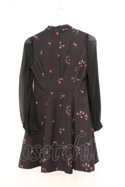 画像3: EATME / CROSS ROSE FLOWERデコルテワンピース S クロ O-26-03-08-041-LO-OP-OW-OS