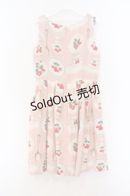 画像3: Leur Getter / フルーツプレートノースリーブワンピース M ピンク O-26-03-08-004-LU-OP-OW-OS (3)
