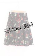 Secret Honey / チェリー柄スカート 8 クロ O-26-03-08-008-CA-SK-OW-OS