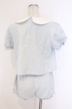 画像3: To Alice / 星ワッペンセットアップ M サックス O-26-03-08-001-LO-OP-OW-OS