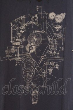 画像2: Ozz conte / インダストリアルプリントハイネックプルオーバー  ネイビー O-26-03-08-011-OO-TO-OW-OS