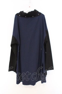 画像3: Ozz conte / インダストリアルプリントハイネックプルオーバー  ネイビー O-26-03-08-011-OO-TO-OW-OS