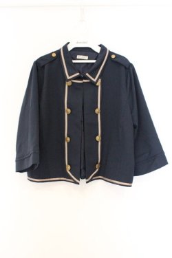 画像1: axes femme / ダブルボタンカレッジジャケット F ネイビー O-26-03-08-015-AX-JA-OW-OS