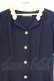 画像2: Fi.n.t / スカラップ開衿ワンピース F ネイビー O-26-03-08-002-CA-OP-OW-OS (2)