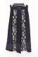 画像1: axes femme / フラワージャガード切替スカート F ネイビー O-26-03-08-023-AX-SK-OW-OS (1)