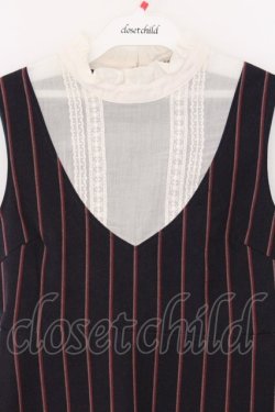 画像2: EATME / レジメンタルストライプワンピース S ネイビー O-26-03-08-028-LO-OP-OW-OS