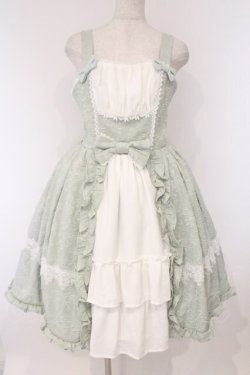 画像1: axes femme kawaii / メアリージャンパースカート  ミント×シロ O-26-03-09-001-AX-OP-IG-OS