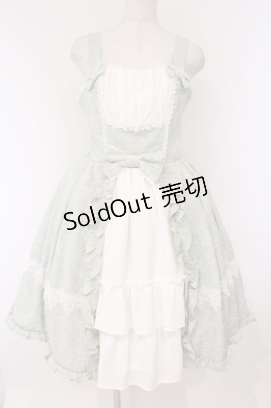 画像1: axes femme kawaii / メアリージャンパースカート  ミント×シロ O-26-03-09-001-AX-OP-IG-OS (1)