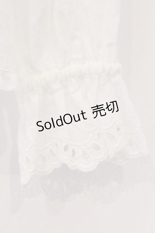 画像3: PINK HOUSE / スカラップレース使いダンガリーブラウス  シロ O-26-03-09-027-LO-BL-IG-OS (3)