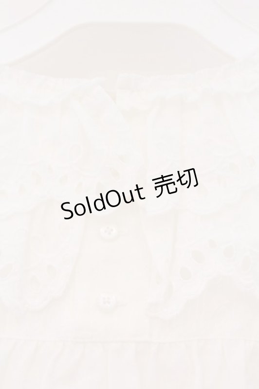 画像5: PINK HOUSE / スカラップレース使いダンガリーブラウス  シロ O-26-03-09-027-LO-BL-IG-OS (5)