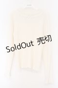 axes femme / バラボトルネックリブニットプルオーバー M オフシロ O-26-03-09-029-AX-TO-IG-OS