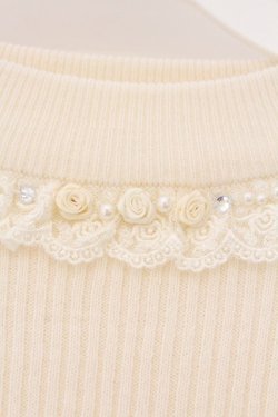 画像2: axes femme / バラボトルネックリブニットプルオーバー M オフシロ O-26-03-09-029-AX-TO-IG-OS