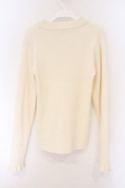 画像3: axes femme / バラボトルネックリブニットプルオーバー M オフシロ O-26-03-09-029-AX-TO-IG-OS