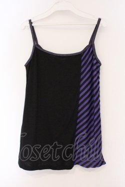 画像3: ALGONQUINS / ボーダー切り替えキャミソール  パープル×ブラック O-26-03-09-036-AL-TO-IG-OS