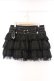 画像1: ALGONQUINS / ティアードミニスカート  ブラック O-26-03-09-040-AL-SK-IG-OS (1)