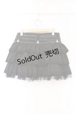 画像4: ALGONQUINS / ティアードミニスカート  ブラック O-26-03-09-040-AL-SK-IG-OS