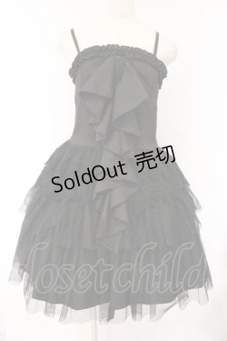 画像1: BPN / フリルベアミニワンピース M ブラック O-26-03-09-043-GO-OP-IG-OS