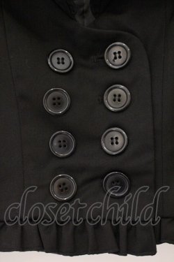 画像2: BPN / フリルハート襟ジャケット M ブラック O-26-03-09-046-GO-JA-IG-OS