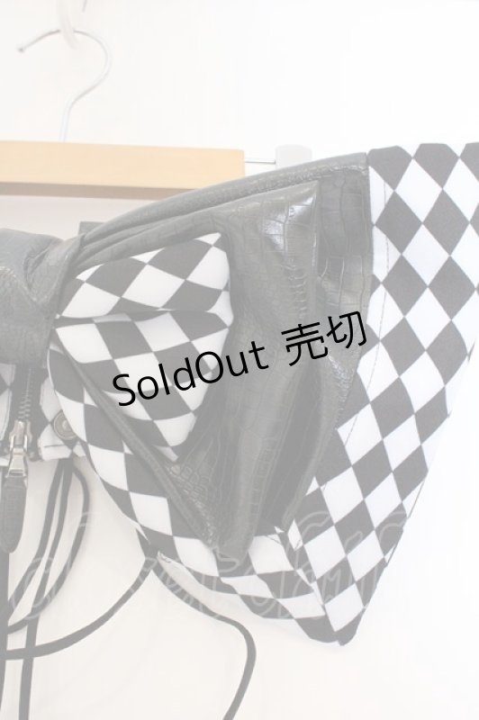 画像2: Qutie Frash / リボン帯コルセット  ブラック O-26-03-09-049-QU-TO-YM-OS (2)