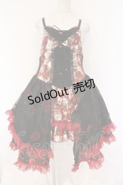 画像1: Qutie Frash / 和柄キャミワンピース  レッド O-26-03-09-050-QU-OP-YM-OS