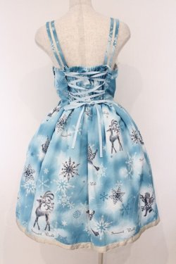 画像5: Innocent World / クリスタルワンダーランドレースアップジャンパースカート M ブルー O-26-03-09-004-IW-OP-IG-OS