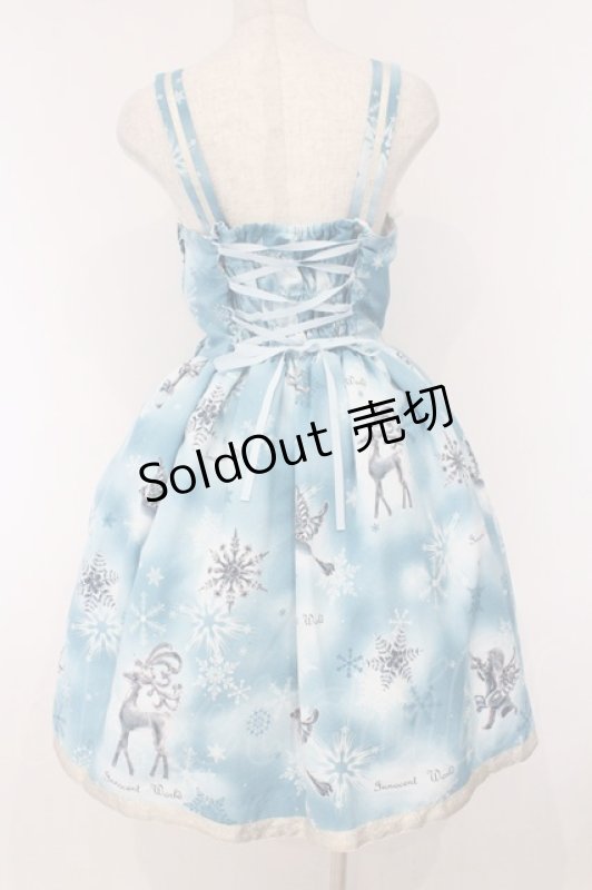 画像5: Innocent World / クリスタルワンダーランドレースアップジャンパースカート M ブルー O-26-03-09-004-IW-OP-IG-OS (5)