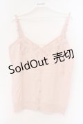 PINK HOUSE / 小花モチーフニットキャミソール  ピンク O-26-03-09-053-LO-TO-IG-OS