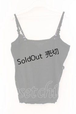 画像3: PINK HOUSE / 小花モチーフニットキャミソール  クロ O-26-03-09-056-LO-TO-IG-OS