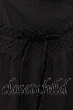 画像2: PINK HOUSE / ベロアリボン編みキャミソール  クロ O-26-03-09-057-LO-TO-IG-OS