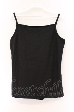 画像3: PINK HOUSE / ベロアリボン編みキャミソール  クロ O-26-03-09-057-LO-TO-IG-OS