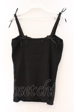 画像4: PINK HOUSE / ベリーモチーフニットキャミソール  クロ O-26-03-09-058-LO-TO-IG-OS