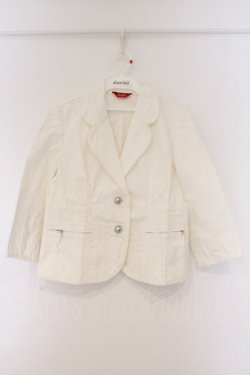 画像1: PINK HOUSE / レース配色デニムジャケット  シロ O-26-03-09-062-LO-JA-IG-OS