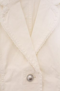 画像2: PINK HOUSE / レース配色デニムジャケット  シロ O-26-03-09-062-LO-JA-IG-OS