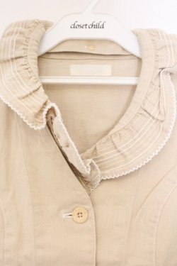 画像2: PINK HOUSE / タックフリルベスト  アイボリー O-26-03-09-065-LO-TO-IG-OS