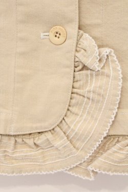 画像3: PINK HOUSE / タックフリルベスト  アイボリー O-26-03-09-065-LO-TO-IG-OS