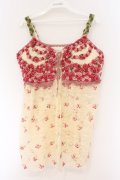 PINK HOUSE / フラワーモチーフレースキャミソール  アイボリー×ピンク O-26-03-09-068-LO-TO-IG-OS