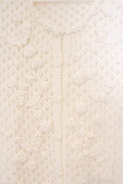 画像2: PINK HOUSE / モチーフニットカーディガン  シロ O-26-03-09-069-LO-TO-IG-OS