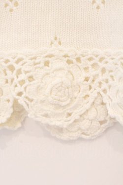 画像3: PINK HOUSE / モチーフつき透かしタンクトップ  シロ O-26-03-09-070-LO-TO-IG-OS