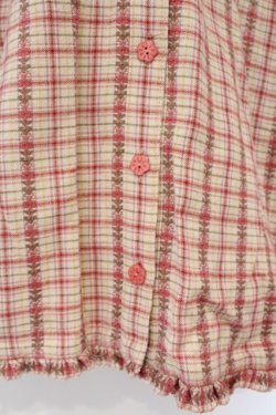 画像2: PINK HOUSE / チェックフードブラウス  ピンク O-26-03-09-071-LO-BL-IG-OS