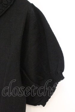 画像3: PINK HOUSE / つけ襟つき半袖ニット  クロ O-26-03-09-077-LO-TO-IG-OS