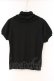 画像4: PINK HOUSE / つけ襟つき半袖ニット  クロ O-26-03-09-077-LO-TO-IG-OS (4)
