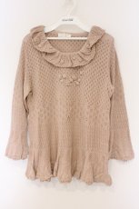 画像1: PINK HOUSE / お花モチーフニット L ピンク O-26-03-09-078-LO-TO-IG-ZI (1)